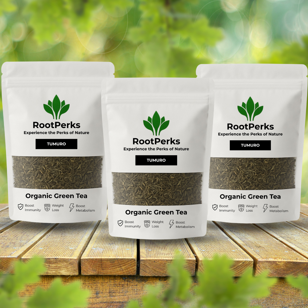 RootPerks™ Oragnic Green Tea 3 Bundles